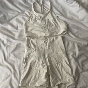 Aritzia TNA Butter Bike Shorts and Bra